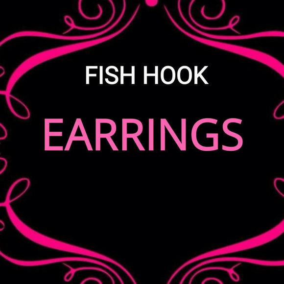 Fish hook earrings, Fishhook Earrings