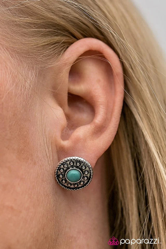 Mountain Majesty - Blue Stone Post Earrings