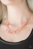 Royal Circus - Copper Hoops Fringe Short Necklace