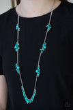 Coral Reefs - Multi - Green/Blue Clustered Beads Long Necklace