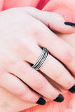 Western Frontier - Silver Bars Thin Band Ring - Fashion Fix Ring