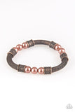 Talk Some SENSEI - Brass - Copper Mesh Chain Stretchy Bracelet