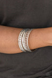 Basic Blend - Rose Gold - Silver Bangle Bracelets