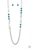 CACHE Me Out - Green - Yellow - Black - Blue Beads Long Necklace