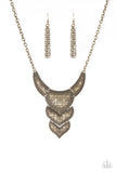 Texas Temptress - Copper - Silver -Brass Short Necklace