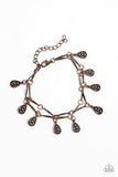 Gypsy Glee - Copper Teardrop Links Clasp Bracelet