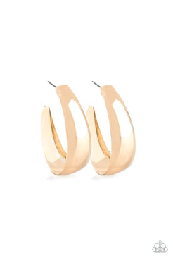 Gypsy Belle - Gold Curled Hoop Earrings