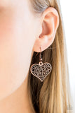 Heart Touching Harmony - Copper Filigree Heart Short Necklace