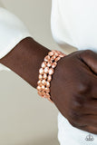 Basic Bliss - Rose Gold - Copper Beads Stretchy Bracelet