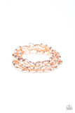 Basic Bliss - Rose Gold - Copper Beads Stretchy Bracelet