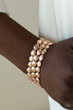 Basic Bliss - Rose Gold - Copper Beads Stretchy Bracelet