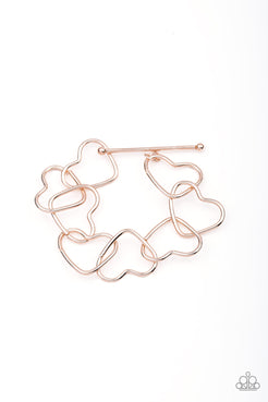 Take Heart - Rose Gold Hearts Toggle Bracelet