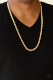 Go Down Fighting - Gold Chain Urban Long Necklace