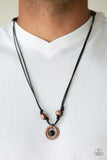 Rural Ringleader - Copper Beads Black Cording Urban Necklace