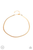 Flat Out Fierce - Gold Snake Chain Choker Necklace