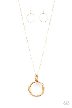 My Ears Are Ringing - Gold Rings Interlock Long Necklae