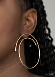 Vogue Vortex - Gold Wire Coils into a Spiral Post Earrings