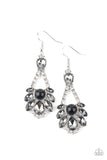 Prismatic Presence - Multi - Black Rhinestones Fishhook Earrings