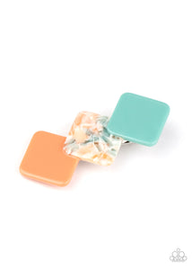 I'll Take It from Hair - Multi Acrylic Square Frames Hair Clip