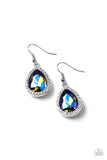 Dripping With Drama - Blue - Multi Teardrop Gem Fishhook Earrings