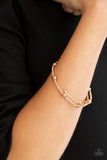 Standout Shine - Gold Beads Coil Wrap Bracelet