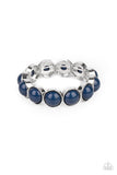 Pop, Drop, and Roll - Blue Bubbly Beads Stretchy Bracelet