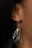 Turn Into A Butterfly - Gold - Silver Bars Fan Out to Wings Fishhook Earrings