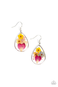 Prim and Prairie - Multi Wildflowers Fishhook Earrings