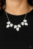 Praire Fairytale - White Dewy Teardrop Beads Short Necklace