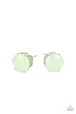 Simply Serendipity - Green Dewy Ash Gem Post Earrings