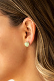 Simply Serendipity - Green Dewy Ash Gem Post Earrings