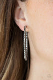 Subtly Sassy - Silver Oversized Hoop Clip-On Earrings