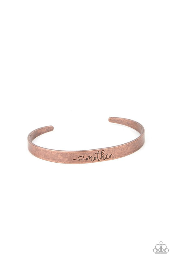 Sweetly Named - Copper Stamped Heart 