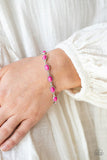 Desert Day Trip - Pink Oval stones Clasp Bracelet