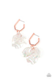 Jaw-Droppingly Jelly - Silver - Copper Iridescent Acrylic Hoop Earrings