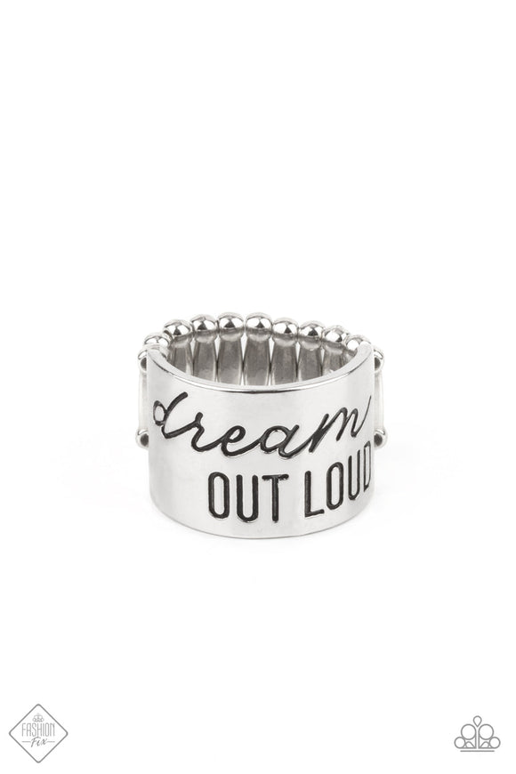 Dream Louder - Silver Band Stamped 