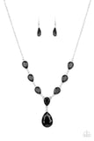 Party Paradise - Red - Blue - Black Teardrops Short Necklace