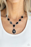 Party Paradise - Red - Blue - Black Teardrops Short Necklace