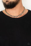 Highland Hustler - Black Cording White Round Wooden Beads Urban Necklace