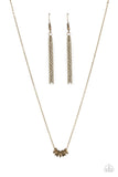 Dainty Dalliance - Brass Rings Dainty Chain Short Necklace