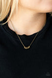 Dainty Dalliance - Brass Rings Dainty Chain Short Necklace