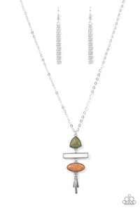 Artisan Eden - Multi Mismatched Stones Long Necklace