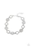 Fleek Fleet - Silver Discs Silver Rings Clasp Bracelet