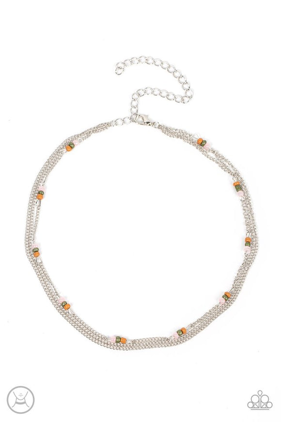 Bountifully Beaded - Multi Seed Beads Choker Necklace