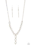 Infinitely Icy - Multi Iridescent Rhinestones Loop Infinities Short Necklace