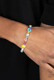 Groovy Gerberas - Multi Seed Bead Pedals Clasp Bracelet