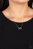 Hugs and Kisses - Silver "X" and "O" Silver Chain Inspirational Short Necklace