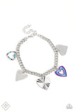 Funky Forte - Multi Heart charms Clasp Bracelet - Fashion Fix Bracelet