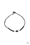 The Forerunner - Black Cording White Beads Urban Necklace