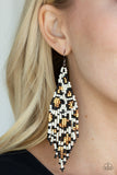 Bodacious Bombshell - White/Multi Seed Beads Fishhook Earrings